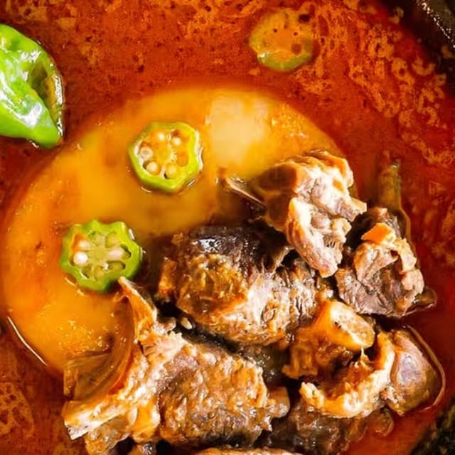 Peanut Butter and White Rice (Goat or Beef).