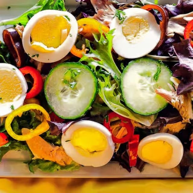 Salad Meal With Chicken.