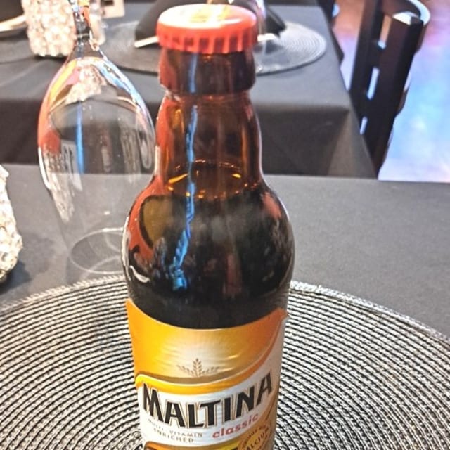 Bottle of Maltina.