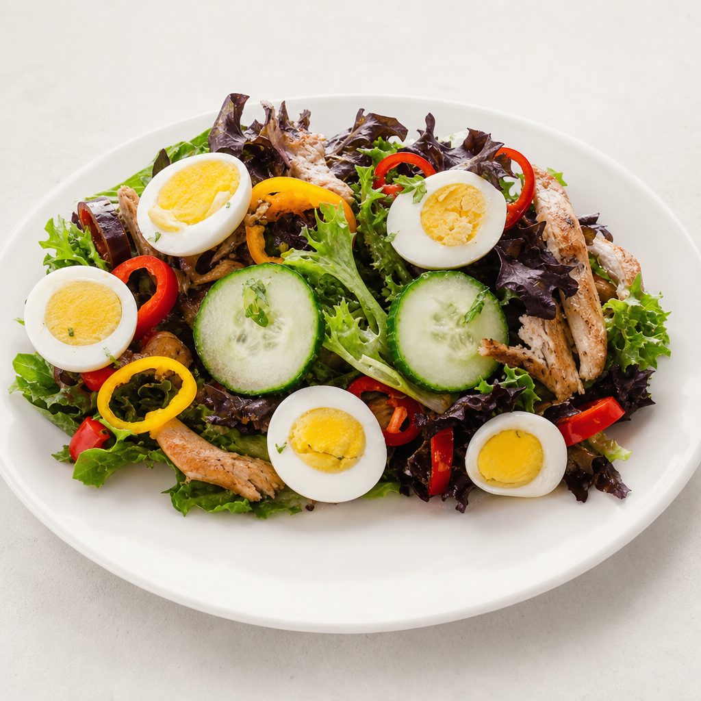 Salad Meal With Chicken.
