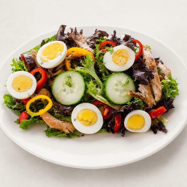 Salad Meal With Chicken.