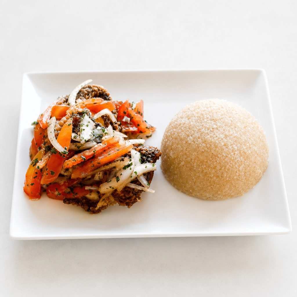 Atteike and Fried Fish.