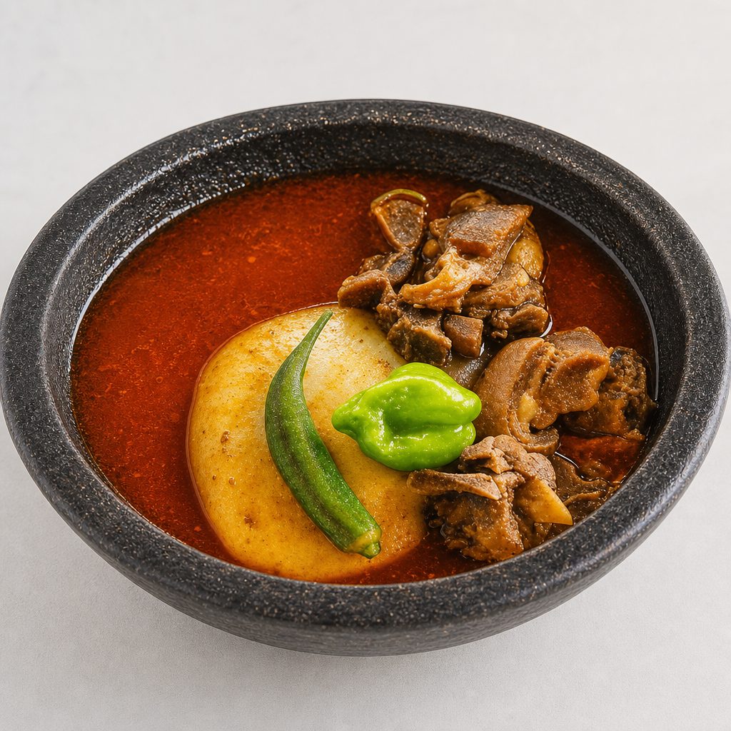Goat Soup and Fufu.