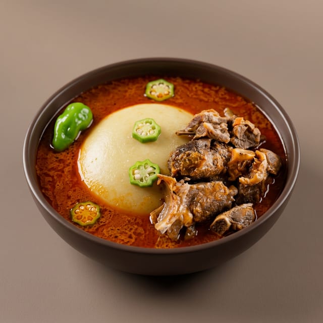 Peanut Butter and White Rice (Goat or Beef).