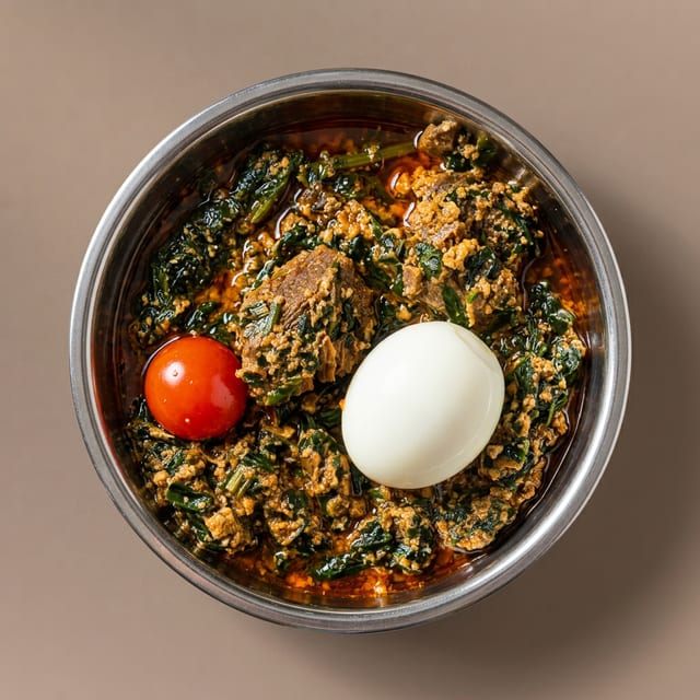 Beef Spinach Stew (Only).
