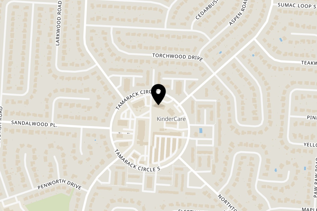 Map showing the location of Drelyse African Restaurant on 1911 Tamarack Cir N in Columbus